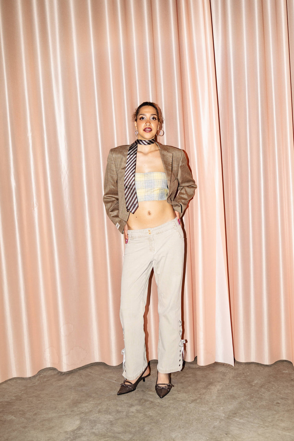 Upcycled Low Waist Pants