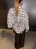 Upcycled Blouse Checkered
