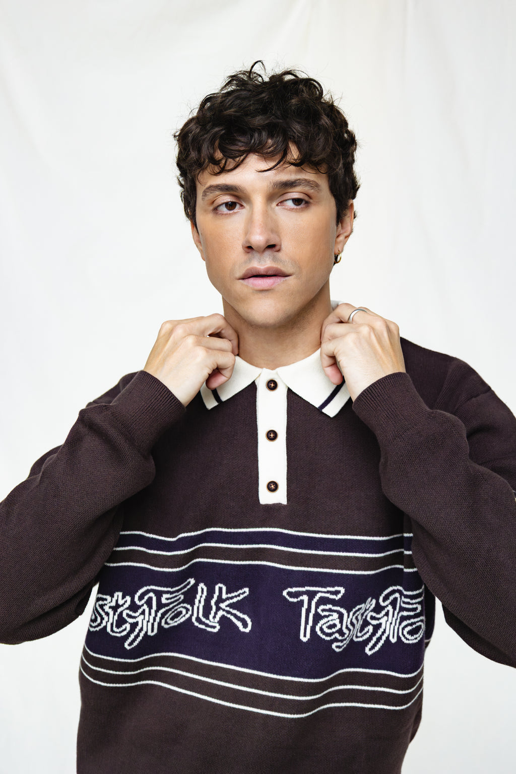Knit Polo Brown - Studio Suit