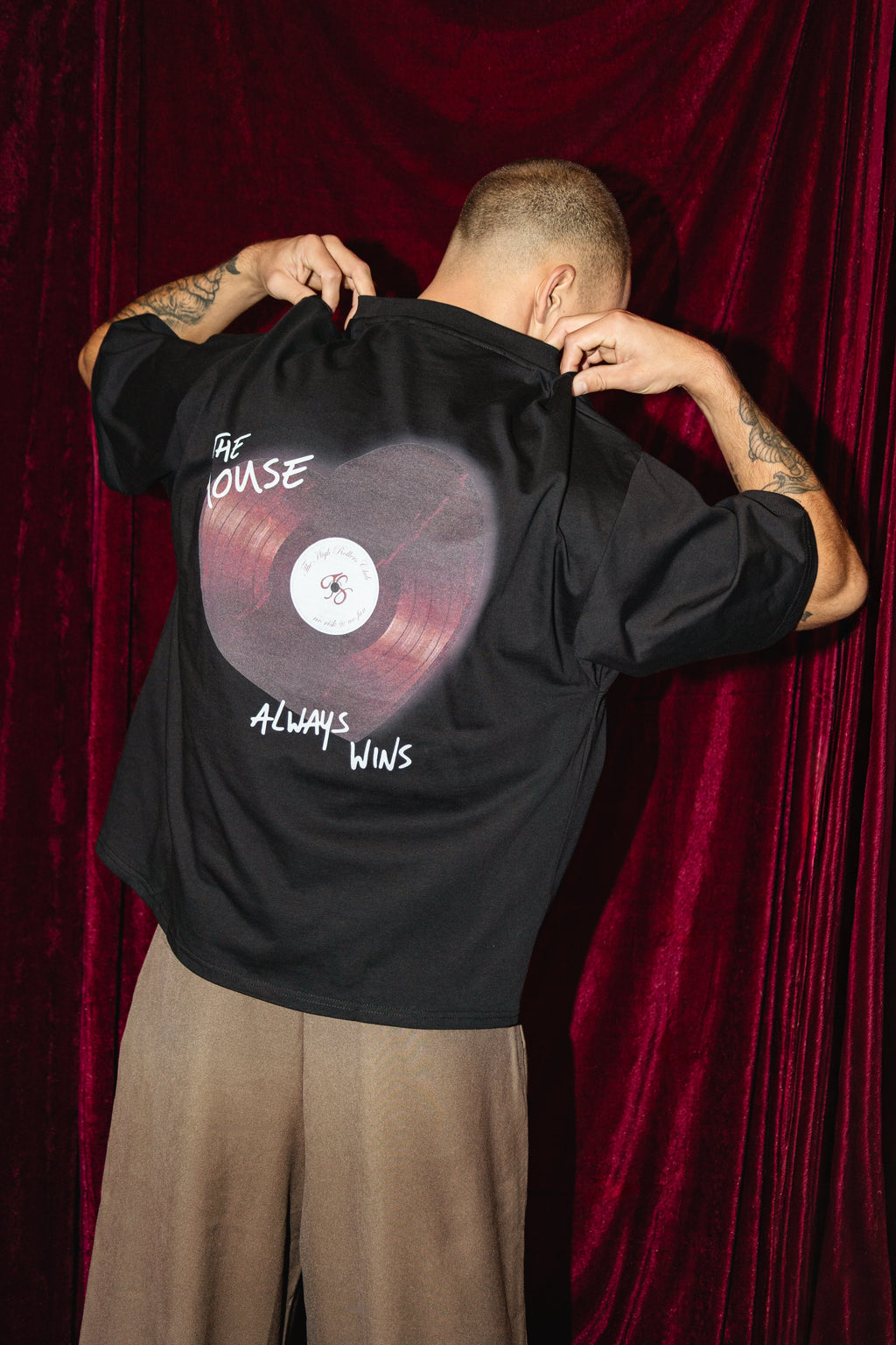 House Always Wins Tee Black