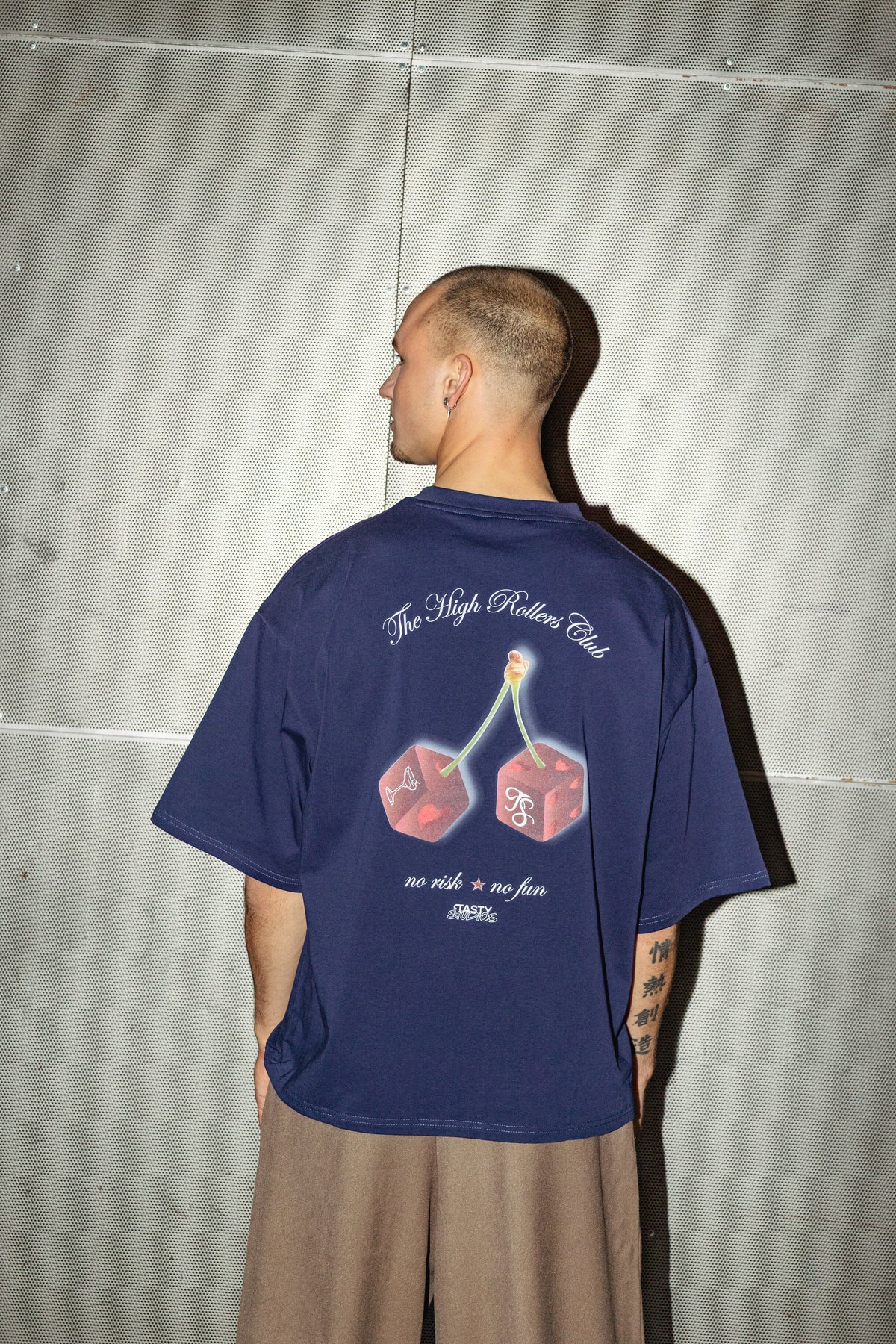 Roll The Dice Tee Navy