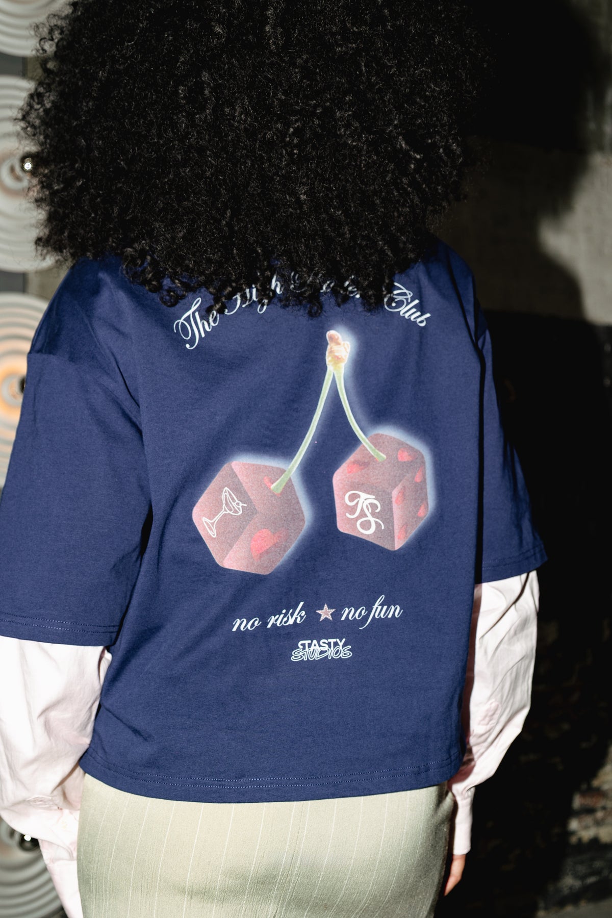 Roll The Dice Tee Navy