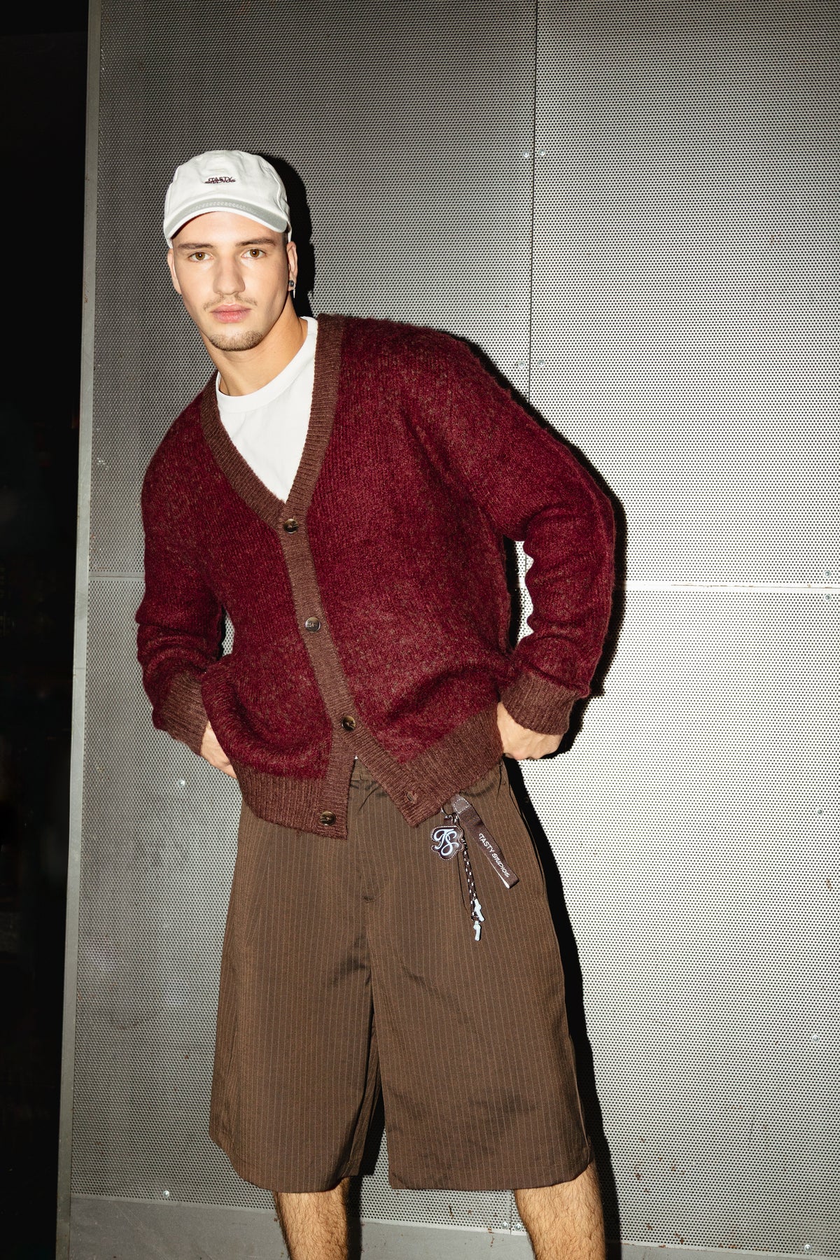 Mohair Cardigan Burgundy