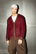Mohair Cardigan Burgundy