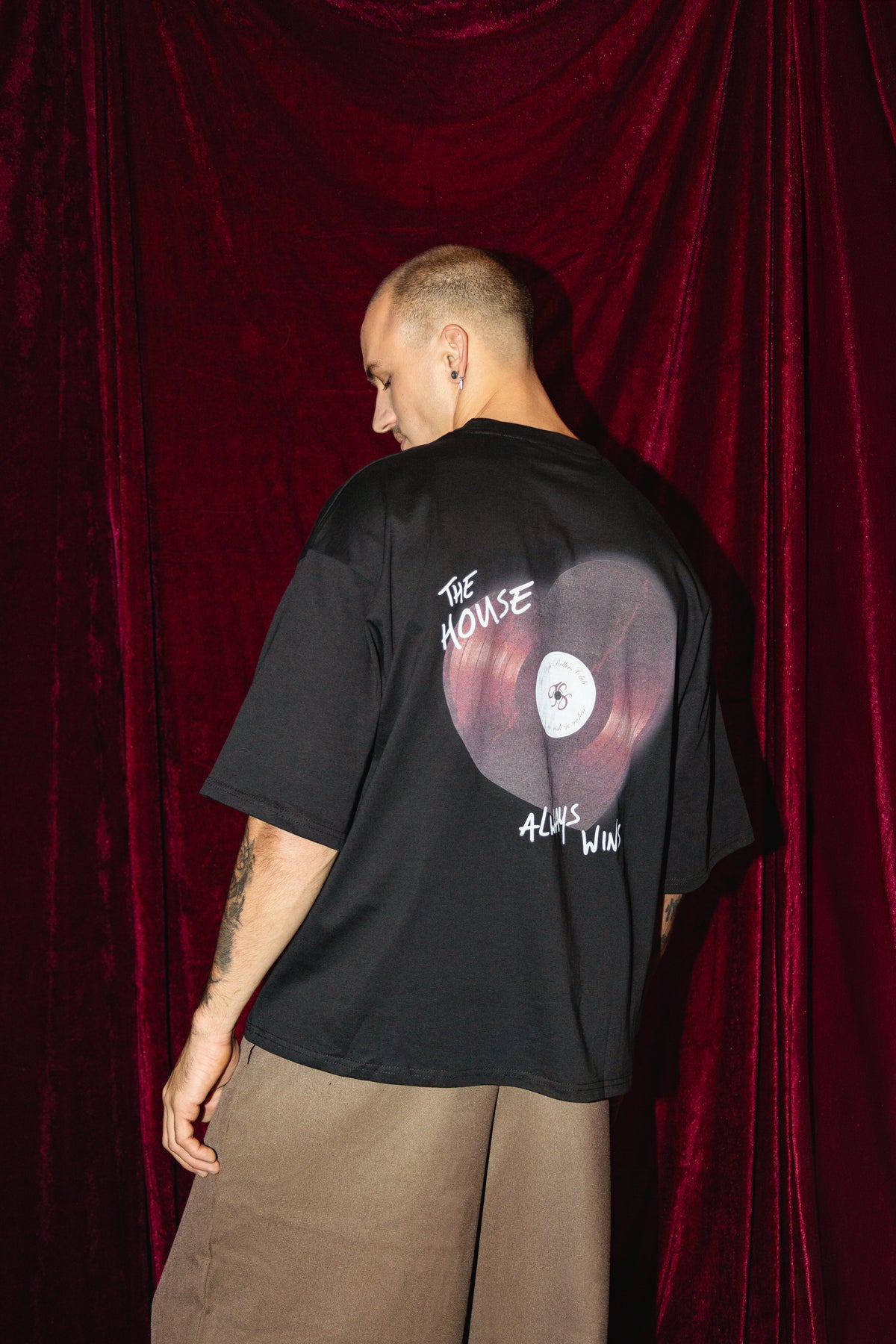 House Always Wins Tee Black