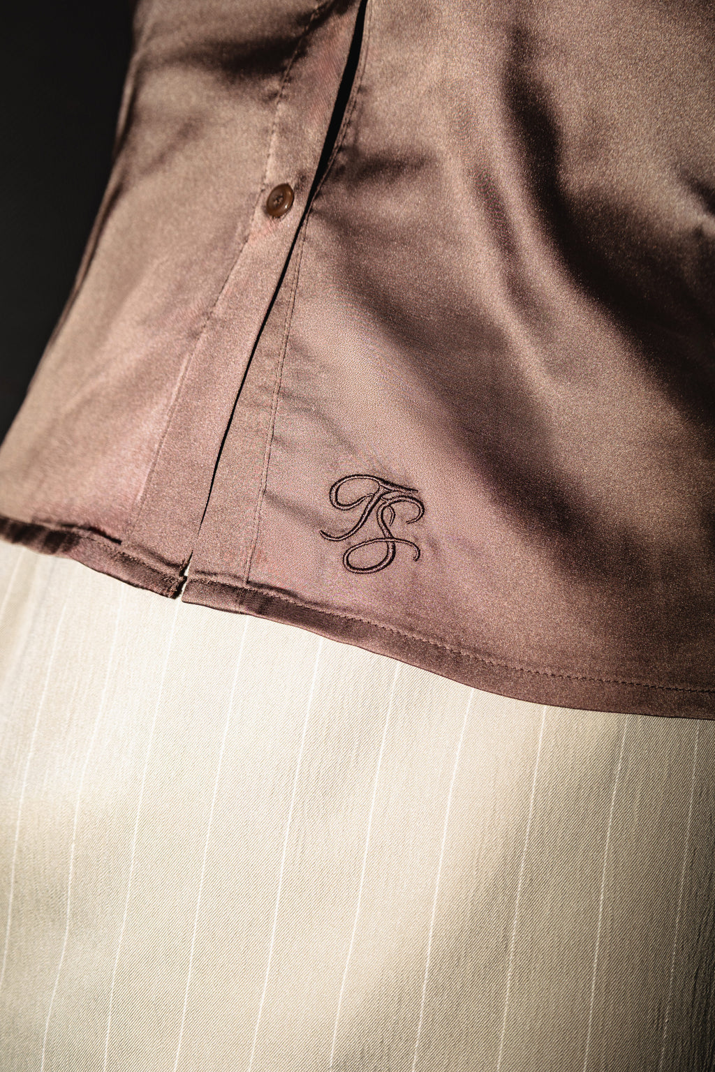 Fitted Blouse Brown